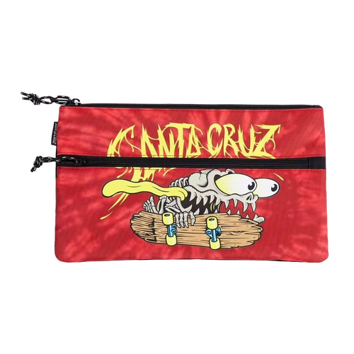 Santa Cruz Pencil Case Bone Slasher Red Tie Dye