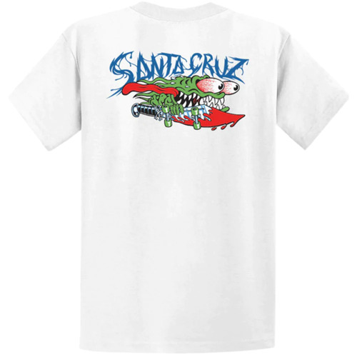 Santa Cruz Youth Tee Meek Slasher White [Size: Youth 10/Small]