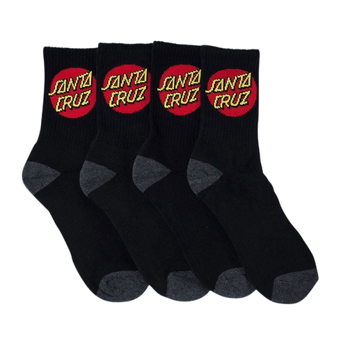 Santa Cruz Youth Socks Classic Dot 4pk Black US 2-8