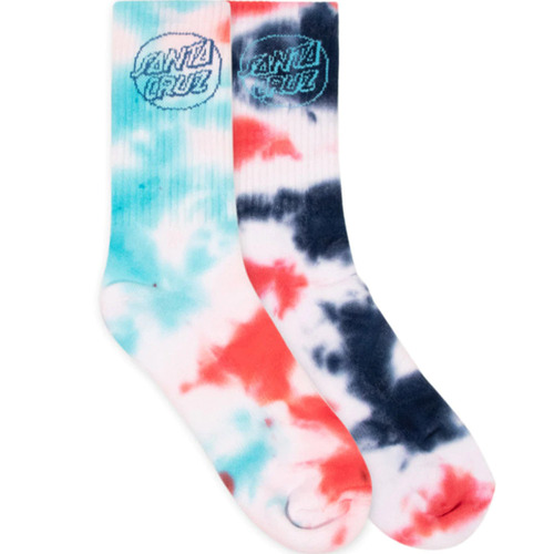 Santa Cruz Youth Socks Opus Dot Tie Dye 2pk US 2-8
