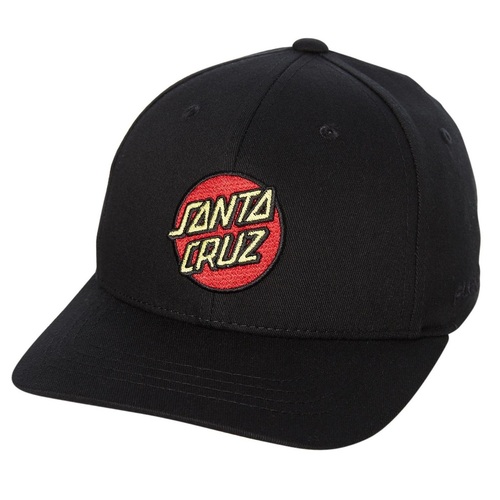 Santa Cruz Youth Hat Classic Dot Curved Black