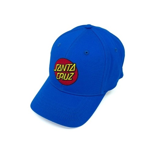 Santa Cruz Youth Hat Classic Dot Curved Blue