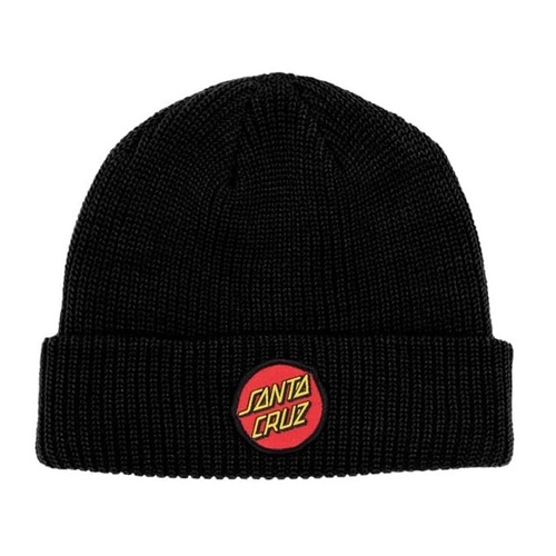 Santa Cruz Youth Beanie Classic Dot Patch Black