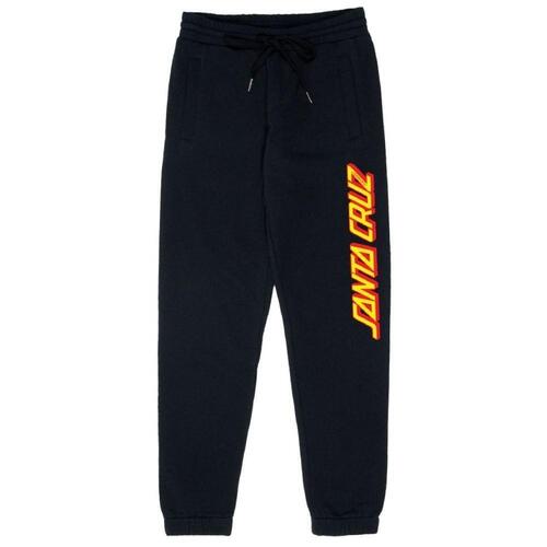 Santa Cruz Youth Pants Classic Strip Track Black/White [Size: Youth 8]