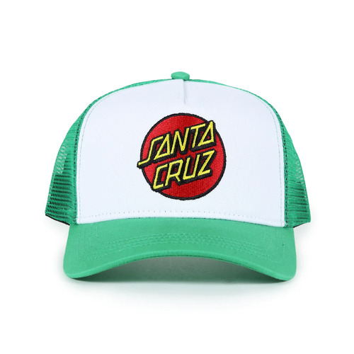 Santa Cruz Youth Hat Classic Dot Trucker Green