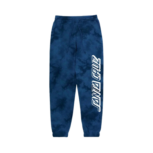 Santa Cruz Youth Pants Classic Strip Track Vintage Blue Tie Dye [Size: Youth 8]