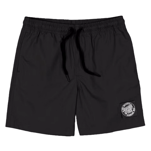 Santa Cruz Youth Shorts Elastic Solid Cruizier MFG Black [Size: Youth 10]