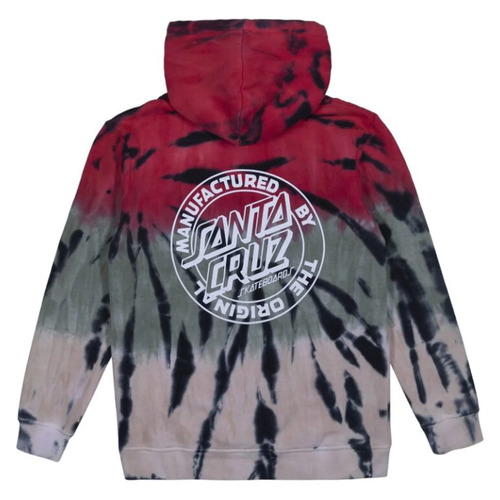 Santa Cruz Youth Jumper MFG Dot Hood Light Green Tie Dye [Size: Youth 8]