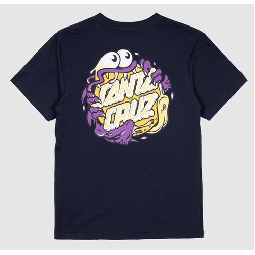 Santa Cruz Youth Tee Slasher Dot Navy [Size: Youth 8]