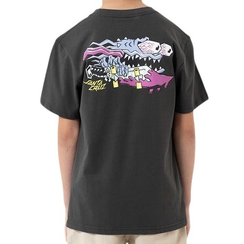 Santa Cruz Youth Tee Meek Scratched Slasher Onyx [Size: Youth 10] [Colour: Black]