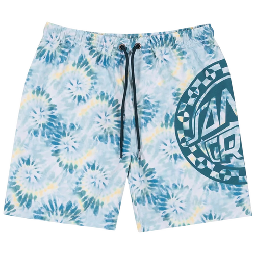 Santa Cruz Youth Boardshorts Malba Crash Dot Mono Teal Tie Dye [Size: Youth 8] [Colour: Tie Dye]