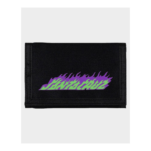 Santa Cruz Wallet Global Flame Dot Velcro Black