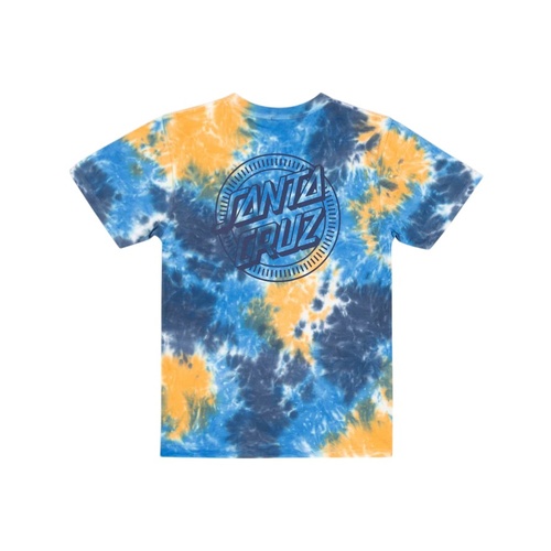 Santa Cruz Youth Tee Industrial Dot Mono Blue Tie Dye [Size: Youth 8] [Colour: Blue]