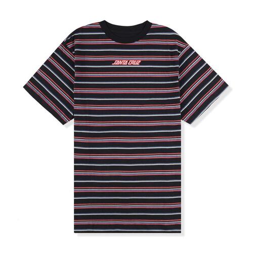Santa Cruz Youth Tee Stripe Black [Size: Youth 8/XSmall]