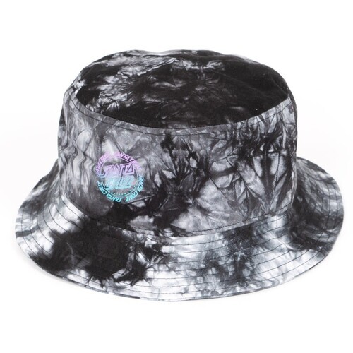 Santa Cruz Hat Ringed Dot Bucket Marble Black