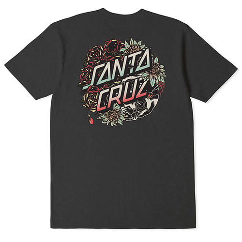 Santa Cruz Tee Tomb Dot Antique Black [Size: Mens Medium]