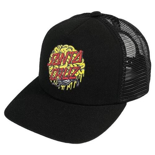 Santa Cruz Youth Hat Brain Dot Trucker Black