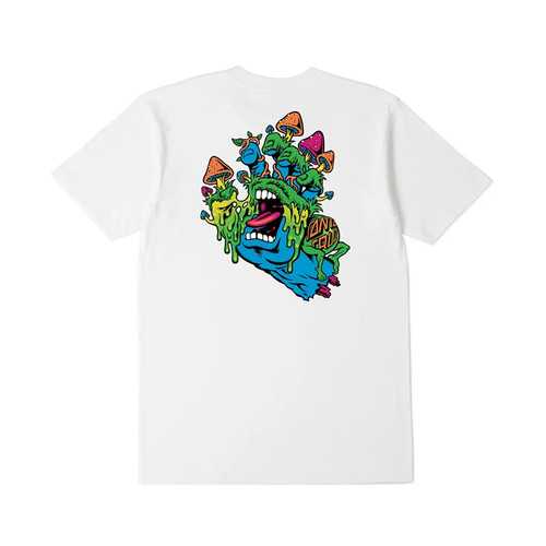 Santa Cruz Youth Tee Toxic Hand White [Size: Youth 8/XSmall]