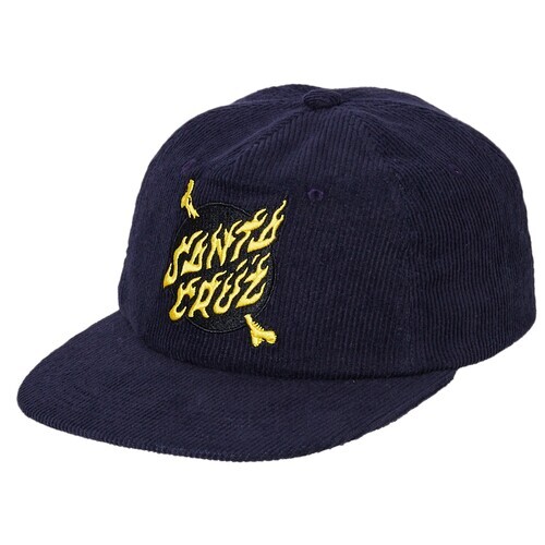 Santa Cruz Youth Hat Crossbone Cord Blue