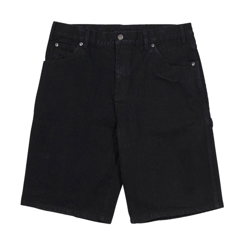 Dickies Shorts 11 Relaxed Carpenter Denim Rinsed Black 11inch [Size: 30 inch Waist]