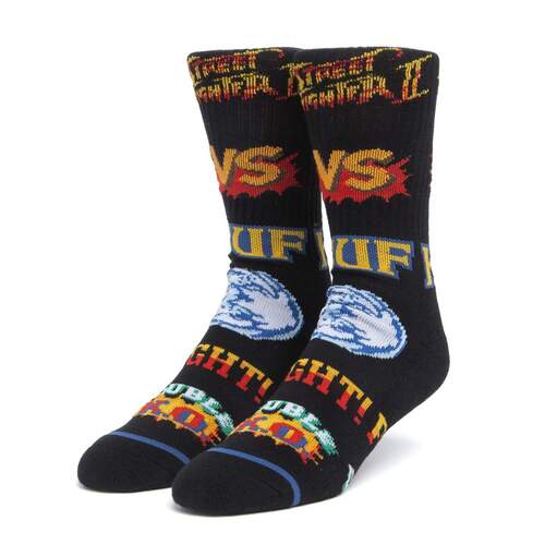 Huf Socks VS Street Fighter Black Mens