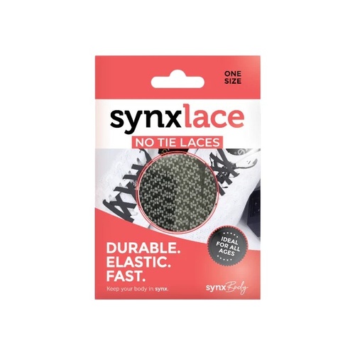 SynxBody Synxlace Elastic Laces Reflect Black