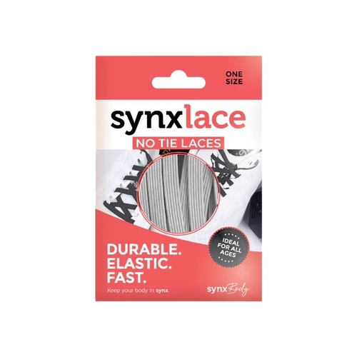 SynxBody Synxlace Elastic Laces Light Grey