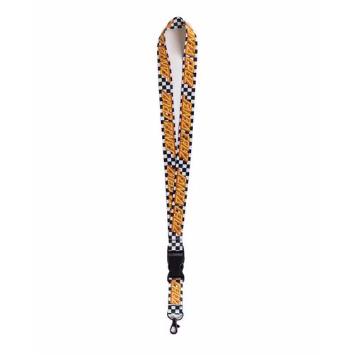 Santa Cruz Lanyard Strip Check Black