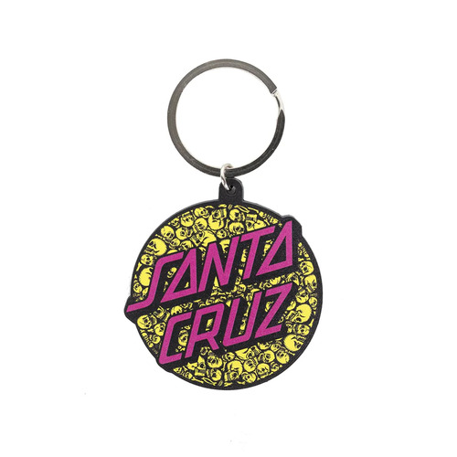 Santa Cruz Key Ring Ossuary Dot Black