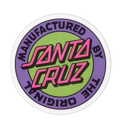 Santa Cruz Sticker MFG Dot Green