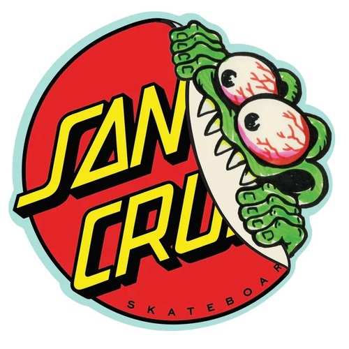 Santa Cruz Sticker Beware Dot Red