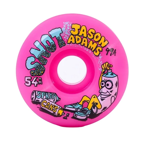 Snot Wheel Co Jason Adams Spray Cans Neon Pink Conical 54mm 99a