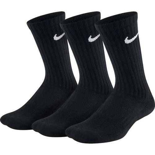 Nike SB Youth Socks Crew 3pk Everyday Cush Black US 3-5
