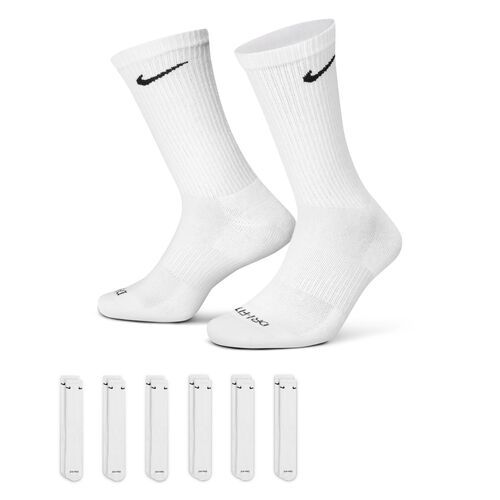 Nike SB Socks Crew 6pk Everyday Plus White US 8-12