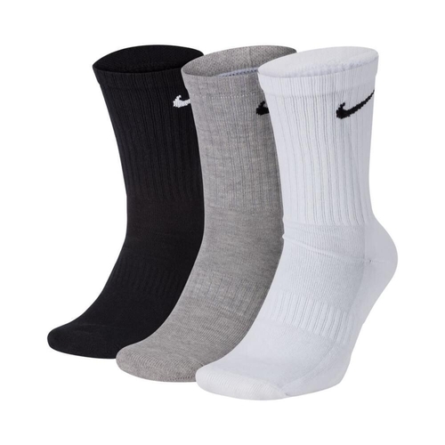 Nike SB Youth Socks Crew 3pk Everyday Cush Black/Grey/White US 3-5