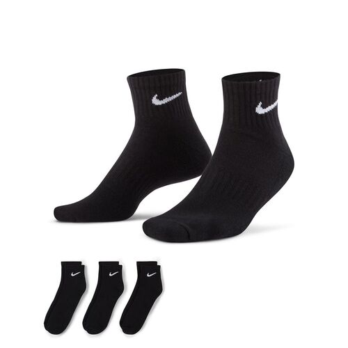 Nike Socks Everyday Cush Ankle 3pk Black/White US 8-12