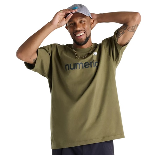 New Balance NB Numeric Tee Cotton Wakame [Size: Mens Small] [Colour: Green]