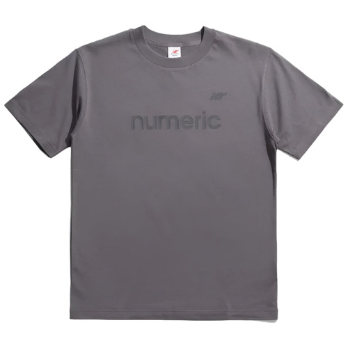 New Balance NB Numeric Tee Text Logo Faded Black [Size: Mens Small] [Colour: Black]