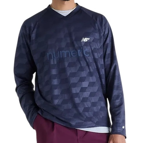 New Balance NB Numeric LS Team Jersey Dark Night [Size: Mens Medium] [Colour: Blue]