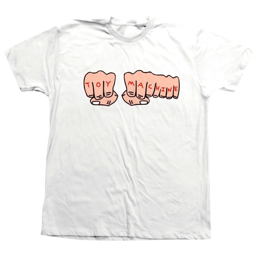 Toy Machine Tee Fists White [Size: Mens Small] [Colour: White]