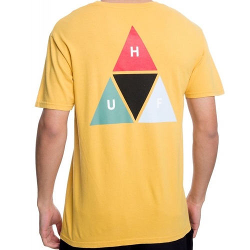 Huf Tee Prism Triangle Mineral Yellow [Size: Mens Large]