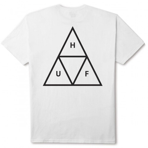 Huf Tee Essentials TT White [Size: Mens Large]