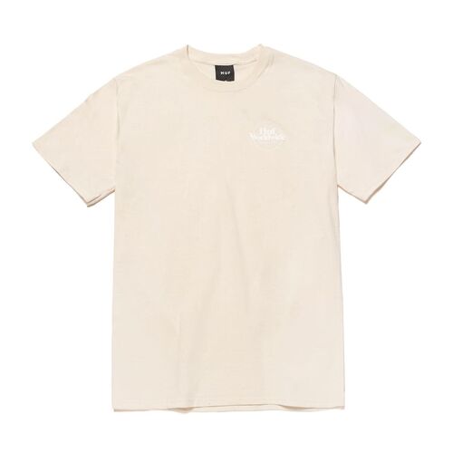 Huf Tee Issues Logo Puff Unbleached [Size: Mens Medium]