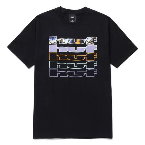 Huf Tee Fractal Black [Size: Mens Medium]