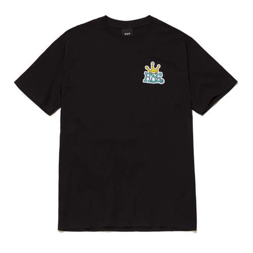 Huf Tee Crown Logo Black [Size: Mens Medium]