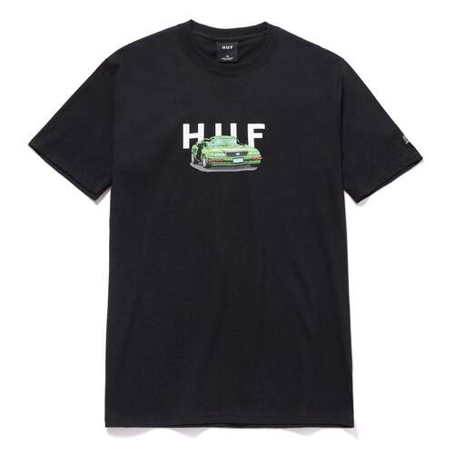 Huf Tee VS Street Fighter Bonus Stage Car Black [Size: Mens Medium]