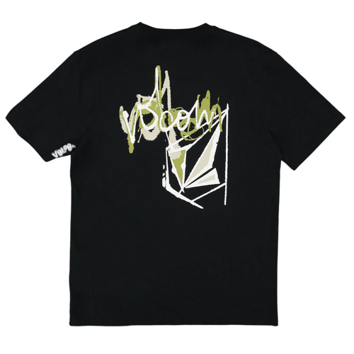 Volcom Youth Tee Stone Script Black [Size: Youth 8] [Colour: Black]