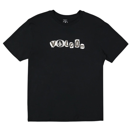 Volcom Youth Tee Angst Black [Size: Youth 8] [Colour: Black]