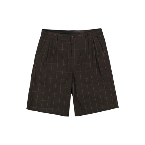 Volcom Short Holter Pleated Brown Stone [Size: 30 inch Waist] [Colour: Brown]