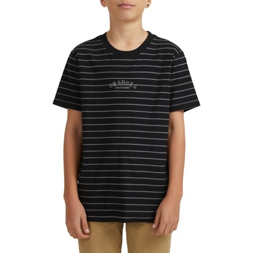 DC Youth Tee Stripe Dialled Black [Size: Youth 10/Small]